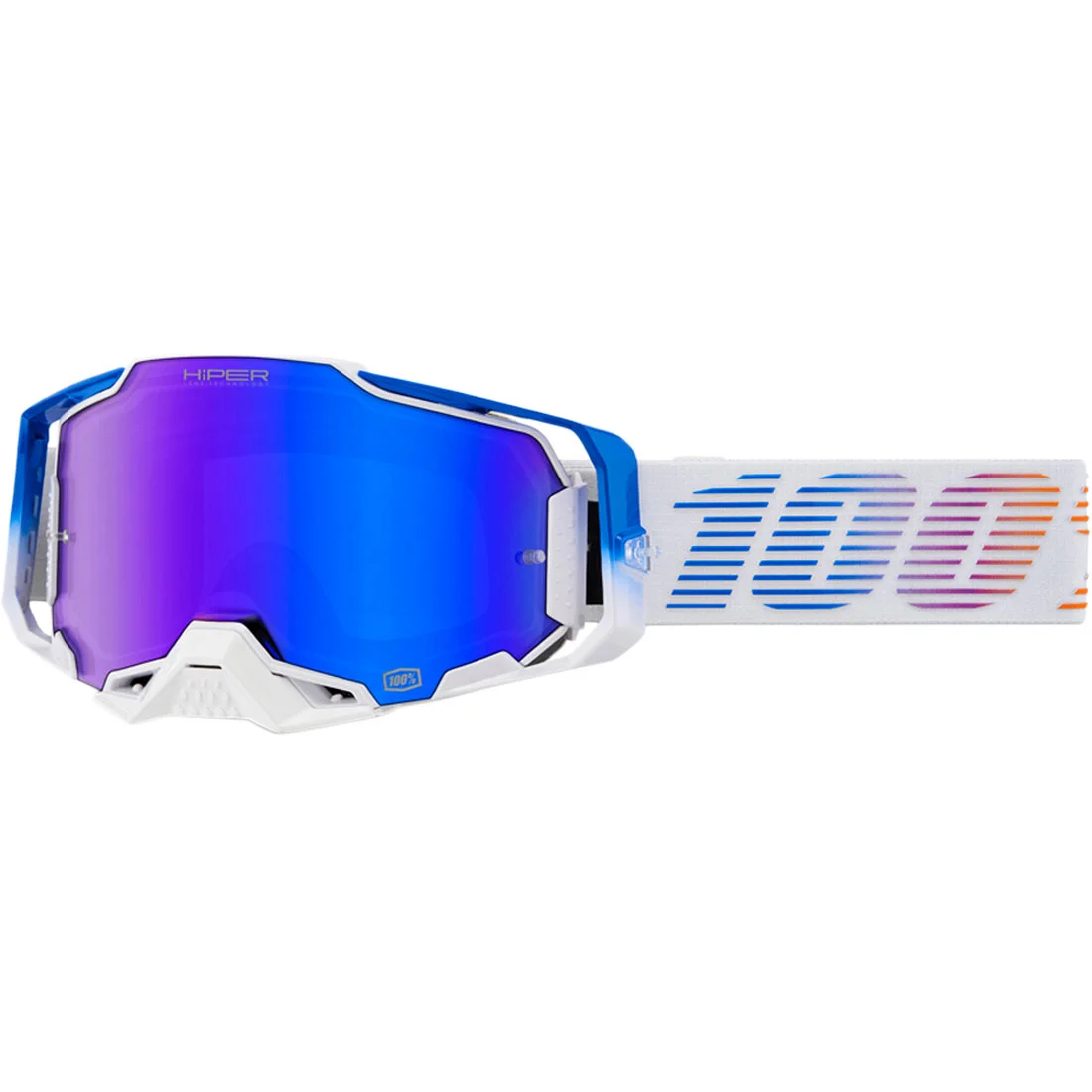 Óculos 100% Armega Hiper - Lente Espelhada Neo - Spinelli Motos